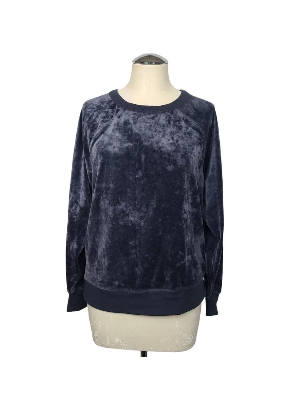 Lou & Grey Crushed Velour Sweatshirt S